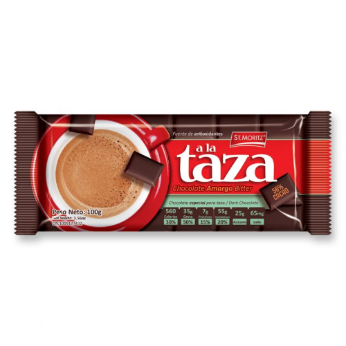 Chocolate taza Bitter 56% St Moritz 100 gr