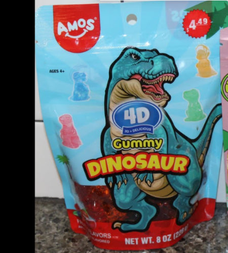 Gomitas dinosaurios 4D