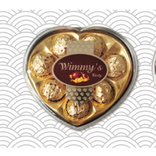 Bombones corazon 8und dorado