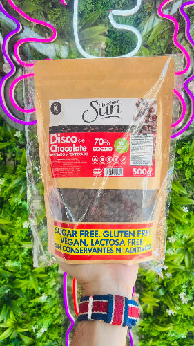 Gotas chocolate Erithritol monkfruit Sun 500 gr