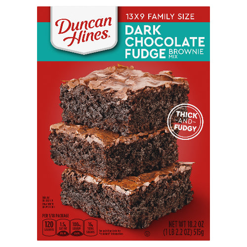 Caja brownie dark duncan hines 515gr