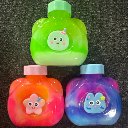Slime botella carita