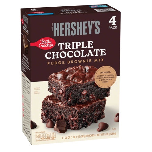 Hershey triple choco brownie mix 2.26 kg