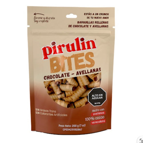Pirulin bite choco avellanas 200gr