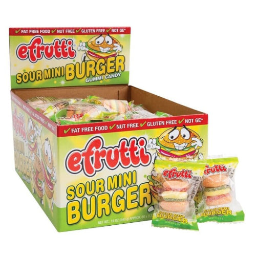 Gomitas hamburguesa Efrutti caja 60 und