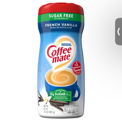 Coffee mate zero sugar french vainilla 289gr