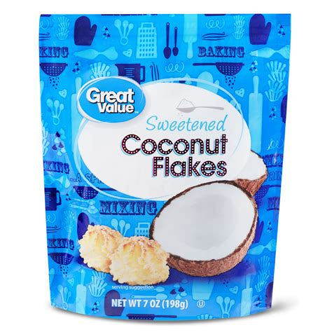 Coconut flakes great value 198 gr