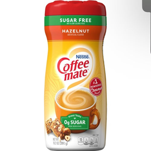 Coffe mate zero sugar avellana 289gr