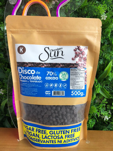 Gotas chocolate xilitol Sun 500 gr