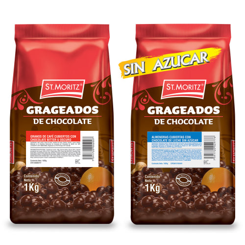 Almendras con chocolate st Moritz 500 gr