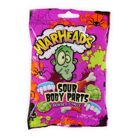 Warheads Sour body parts 85 gr