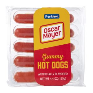 Gummy hot dogs