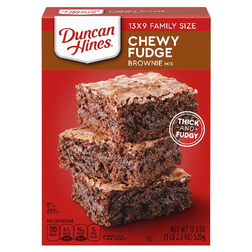 Caja brownie chewy duncan hines 520gr