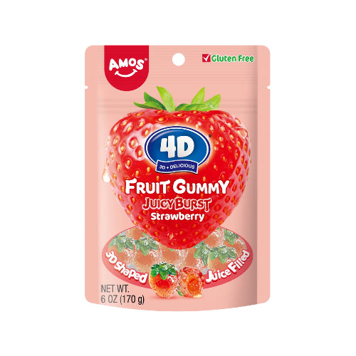 Gomitas fresa 4D gluten free 65gr