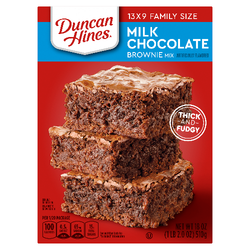 Caja brownie milk duncan hines 510gr