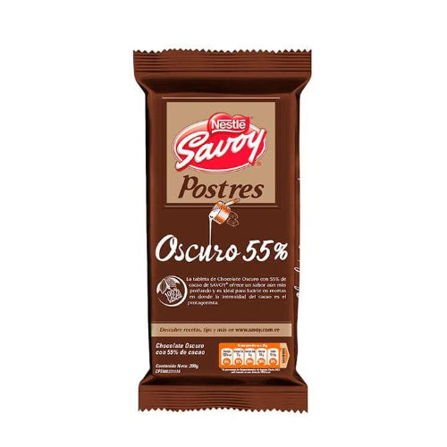 Savoy postres oscuro 55% 200gr