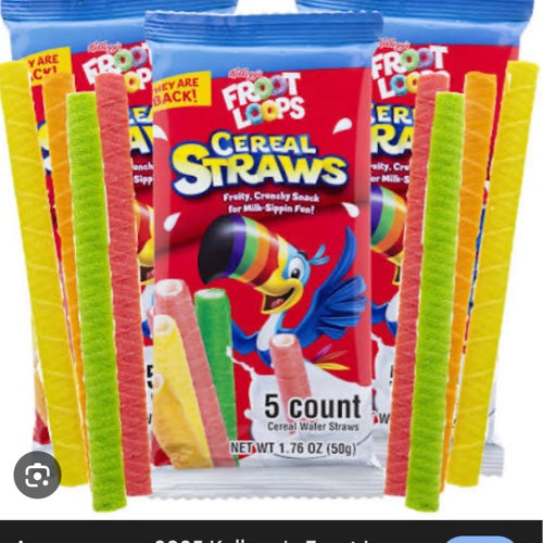 Cereal straws froot loops