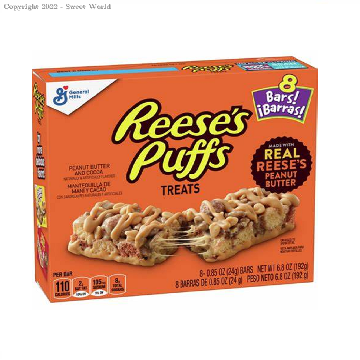 Reeses puffs barras 192gr