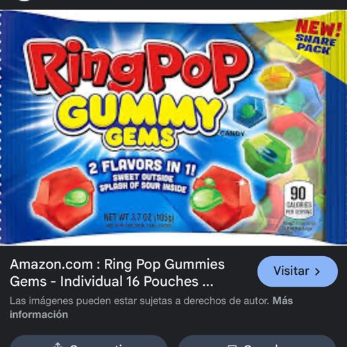 Gummy ring pop