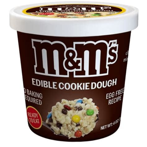 M&m edible cookies dough