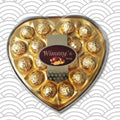 Bombones corazon 18und dorado