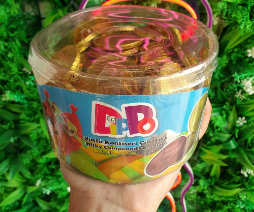 Monedas choco dippo 100unid