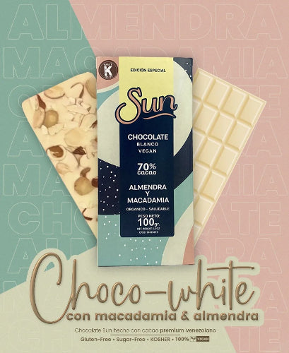 Choco Almendra Macadamia Sun 100gr