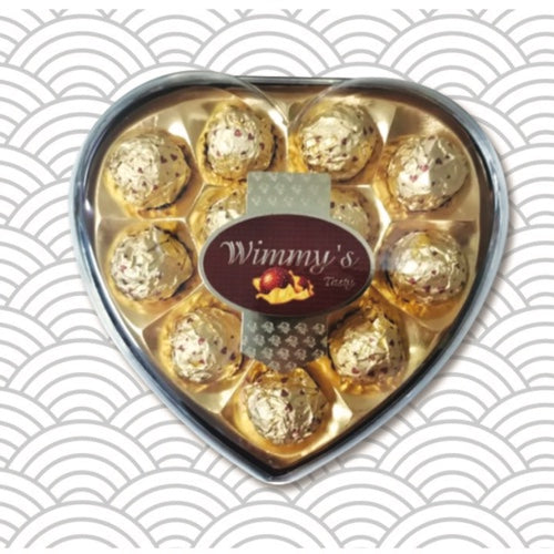 Bombones corazon 12und dorado